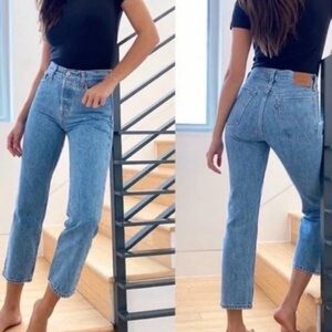 LEVIS Wedgie Straight Jean, size 28